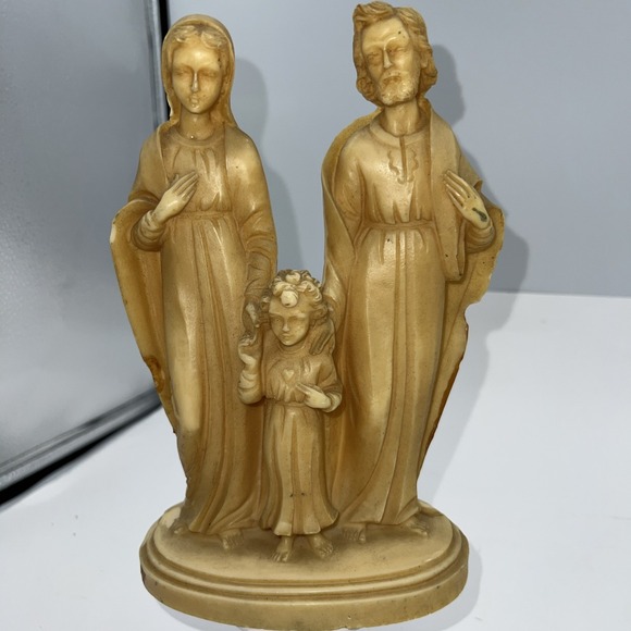 Holy Family Figurine‎ Alabaster figurine 8" Tall - Picture 1 of 13